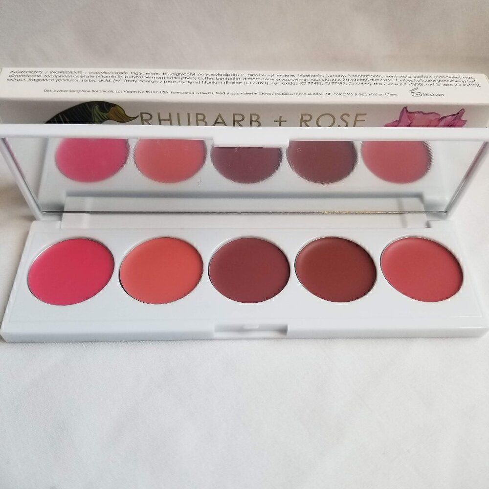 Seraphine Botanicals - Creamy Lip & Cheek Palette - Rhubarb + Rose